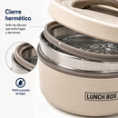 ThermoBox® | Lonchera Térmica con 4 Recipientes y Cubiertos