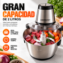🔥 PRÉ BLACK FRIDAY 🔥 👨‍🍳 ChefBruto™ – Procesador de Alimentos 2L 250W con Cuchillas de Acero Inoxidable 🔪✨