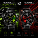 🔥 TORREZ™ Velocity | Reloj Inspirado en Superautos (Green & Red Edition)