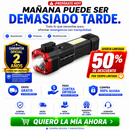 La linterna multifunción diseñada para protegerte cuando más la necesitas.  🛡️ Garantía Oficial de 2 Años 🚚 Envío Gratis 💵 Paga Únicamente al Recibir