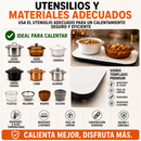 Bandeja Calentadora Eléctrica Plegable Mantén tus Alimentos Calientes Hasta el Último Bocado