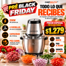 🔥 PRÉ BLACK FRIDAY 🔥 👨‍🍳 ChefBruto™ – Procesador de Alimentos 2L 250W con Cuchillas de Acero Inoxidable 🔪✨